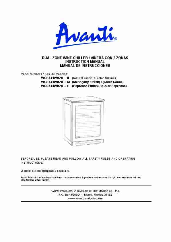 Avanti Refrigerator WCR534WDZD E-page_pdf